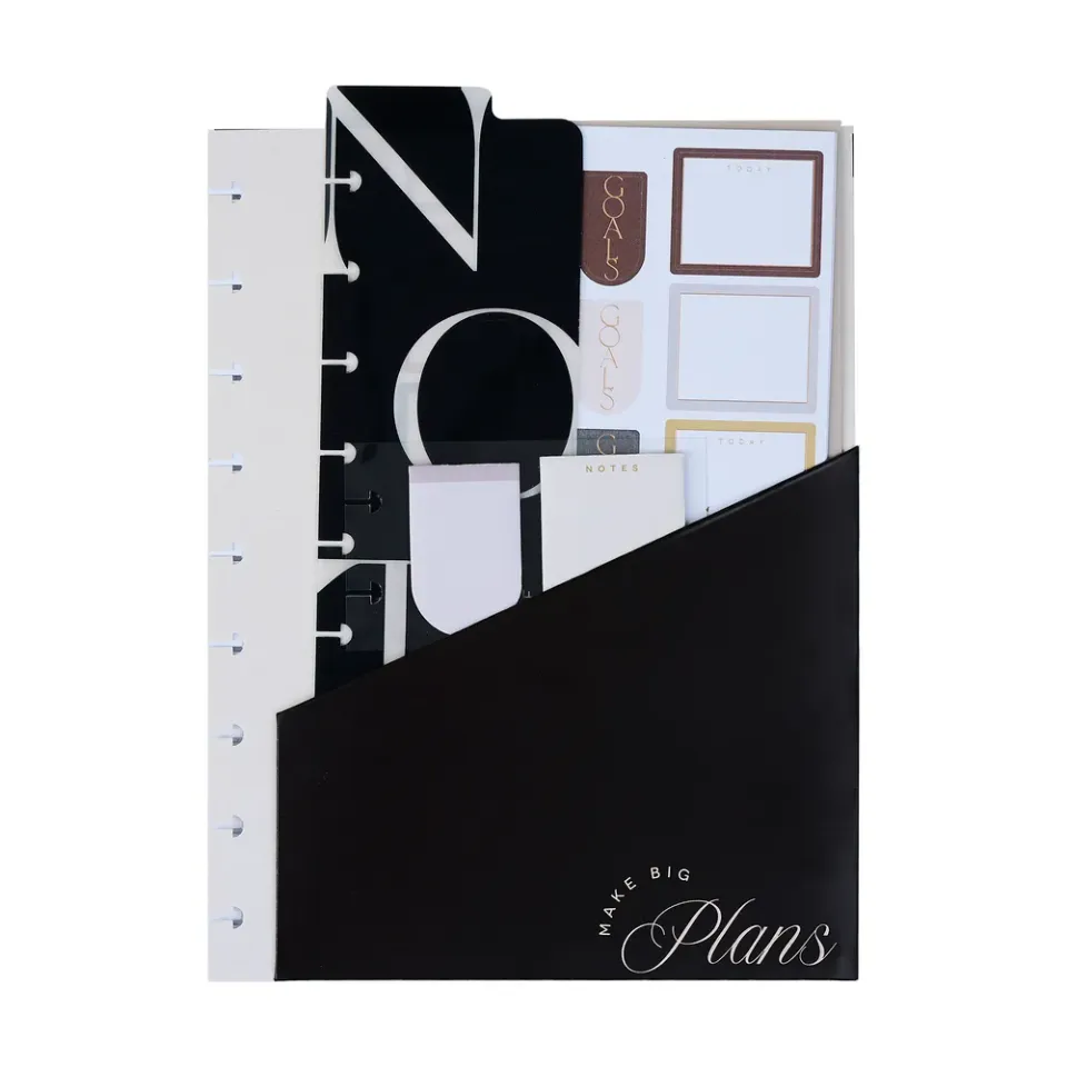 Happy Planner Classic Neutral Chic kit accessoires 7 pièces