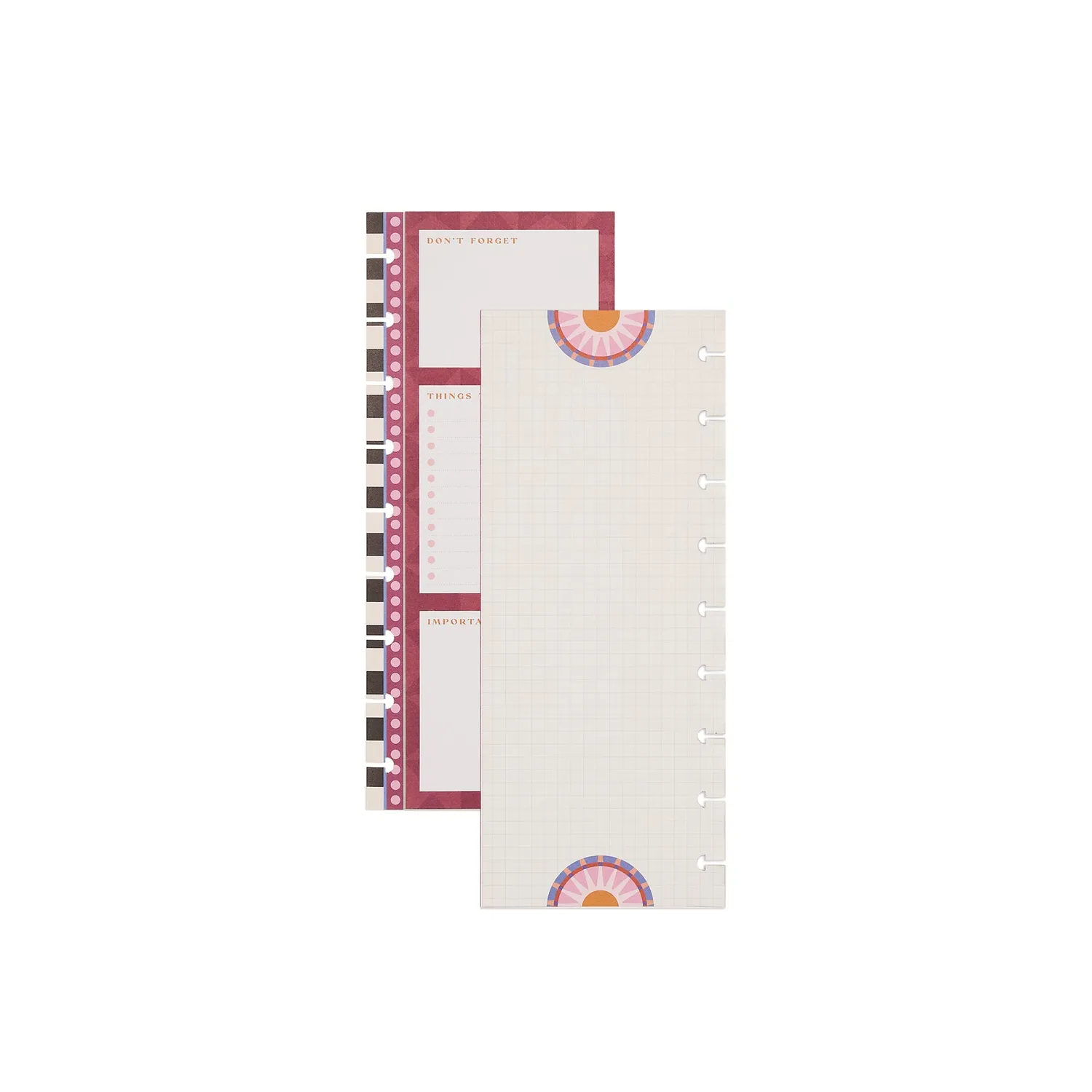 Happy Planner Horizon Lines recharge classic 40 feuilles pointillées