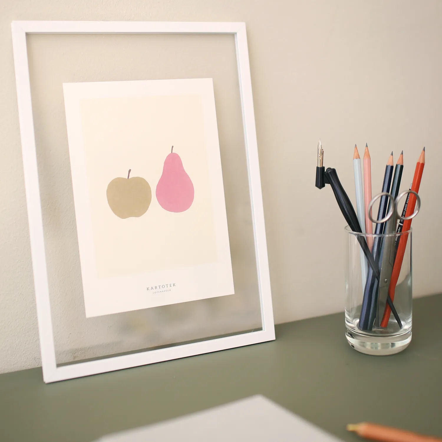 Kartotek Apple and Pear carte A5 affiche pomme poire
