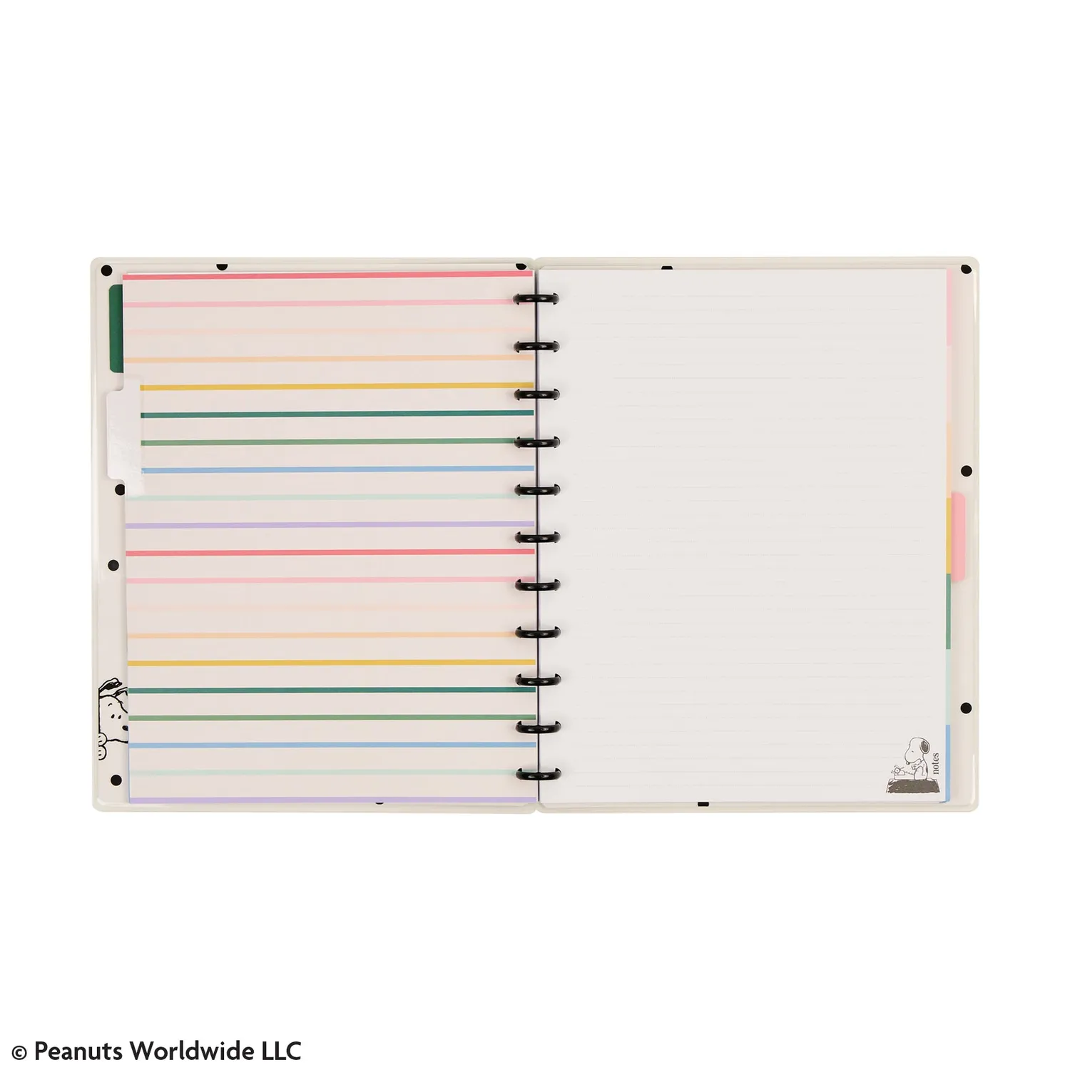 Happy Planner Peanuts Snoopy carnet disques Big 60 feuilles