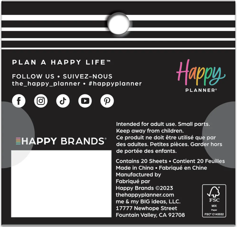 Happy Planner Journaling Productivity mini stickers 338