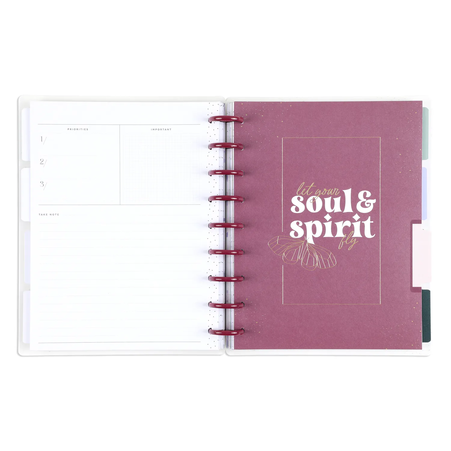 Happy Planner Pressed Painted agenda Classic vertical non daté