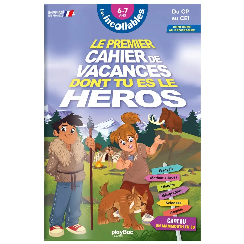 Frigobloc Les Incollables dont tu es le héros 2026 cahier vacances CP-CE1