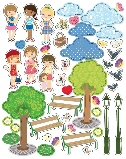 Frigobloc Minimiki Emma à Paris livre 250 stickers