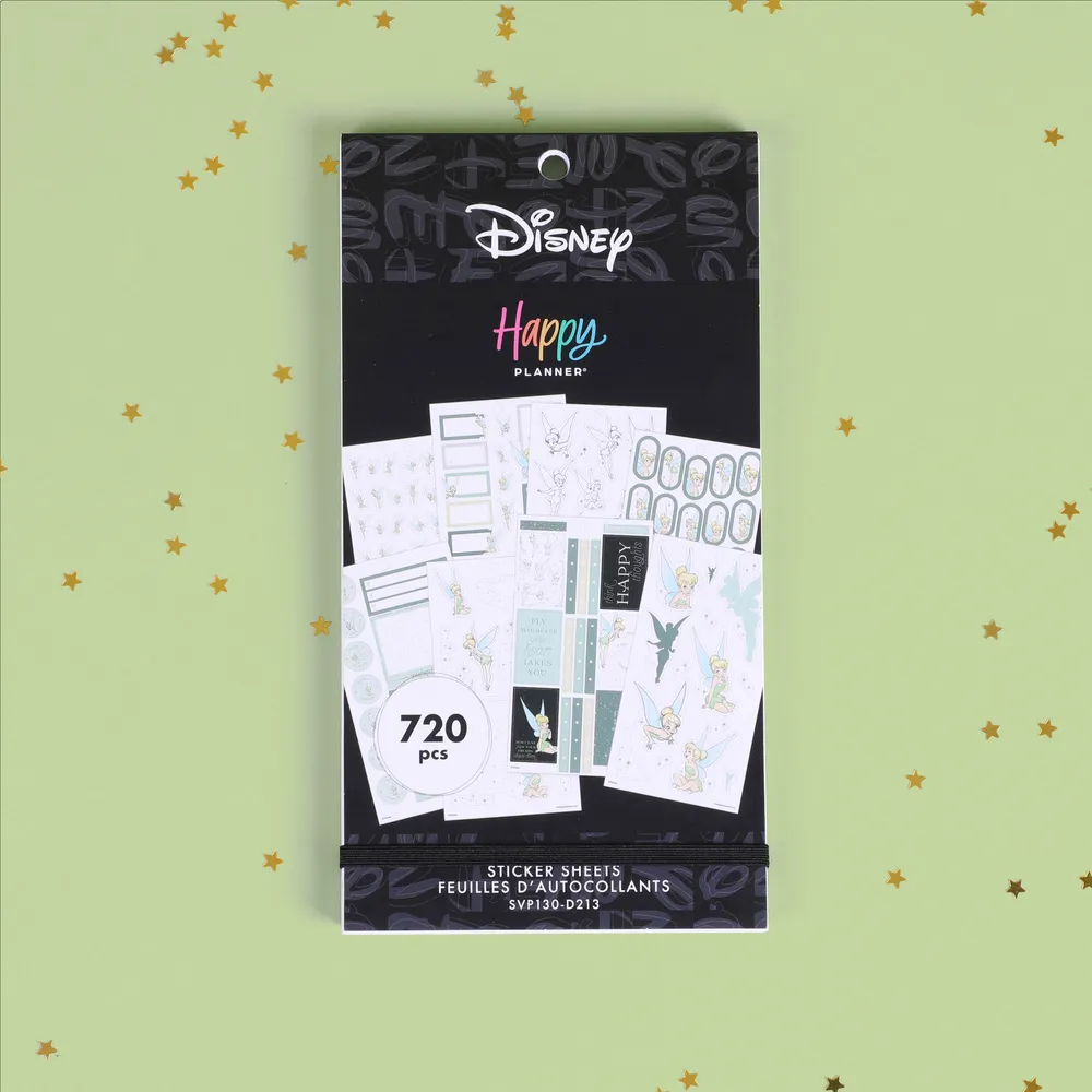 Happy Planner Disney stickers Tinker Bell 720 pièces vert