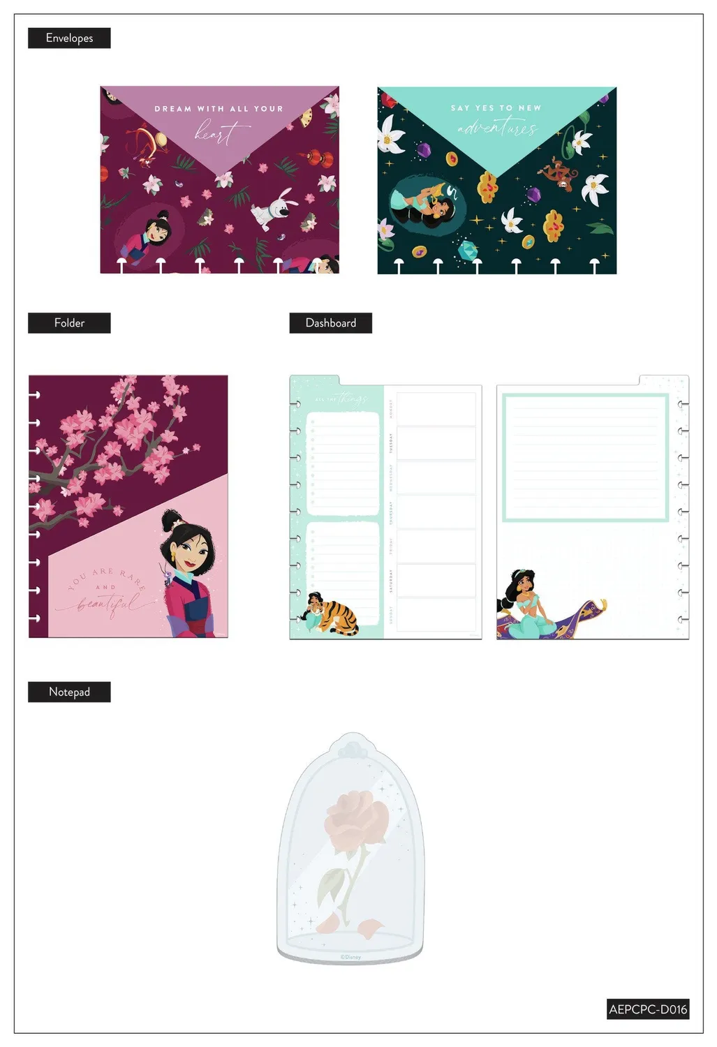 Me & my big ideas Happy Planner Princesses compagnon planner Classic