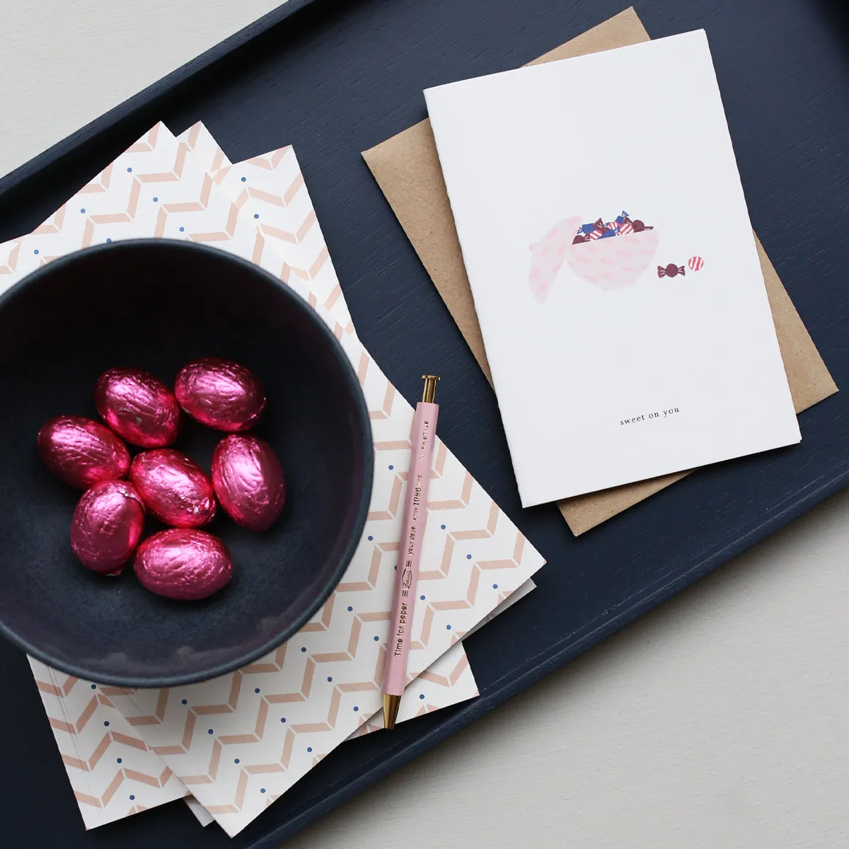 Kartotek Candy Bowl carte de vœux bonbons avec enveloppe