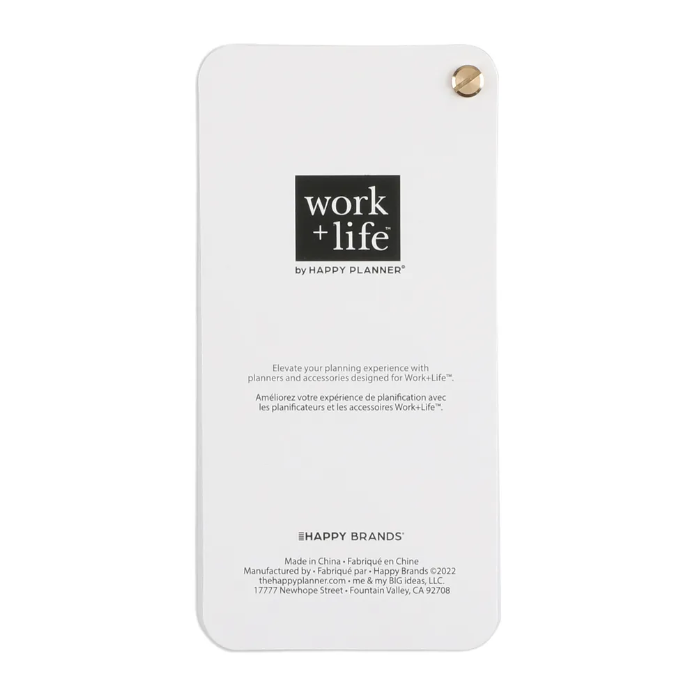 Happy Planner Work Life Metropolitan stickers foil fan book 12 feuilles
