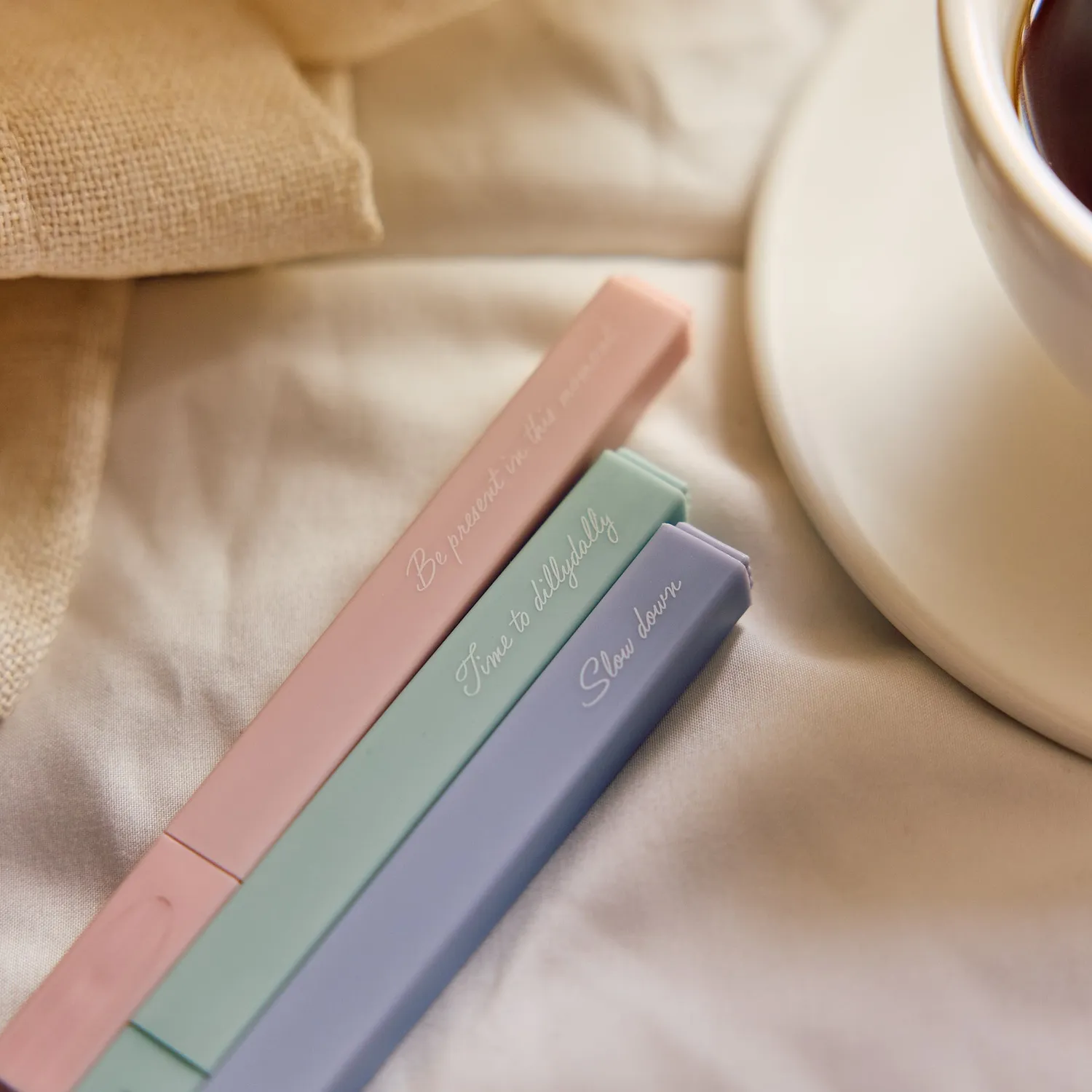 Happy Planner Screen Free Society surligneurs pastel x3