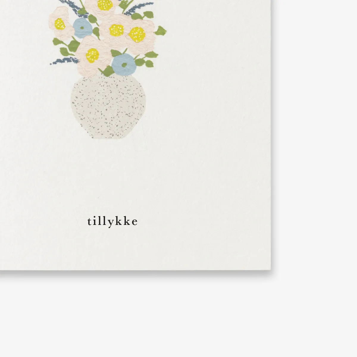 Kartotek Fødselsdagsblomster petite carte A7 anniversaire