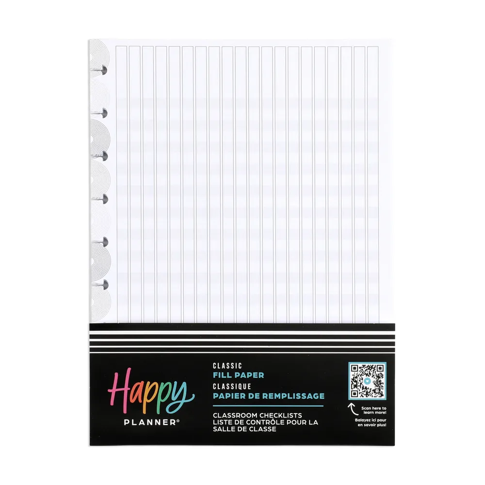 Happy Planner Realign recharge prof checklist Classic 40 feuilles