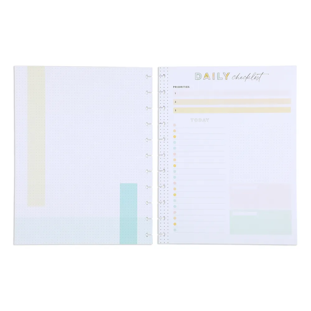 Happy Planner Big Daily Checklist and Priorities recharge 40 feuilles