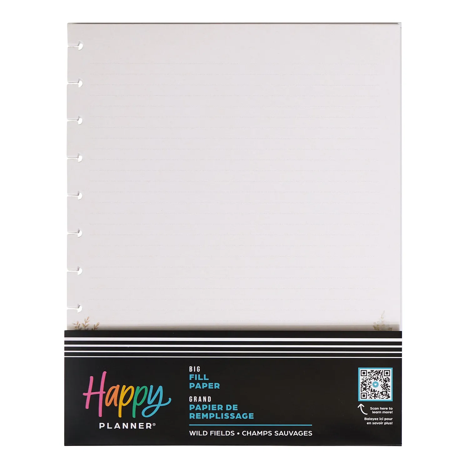 Happy Planner Wild Fields recharge papier Big 40 feuilles