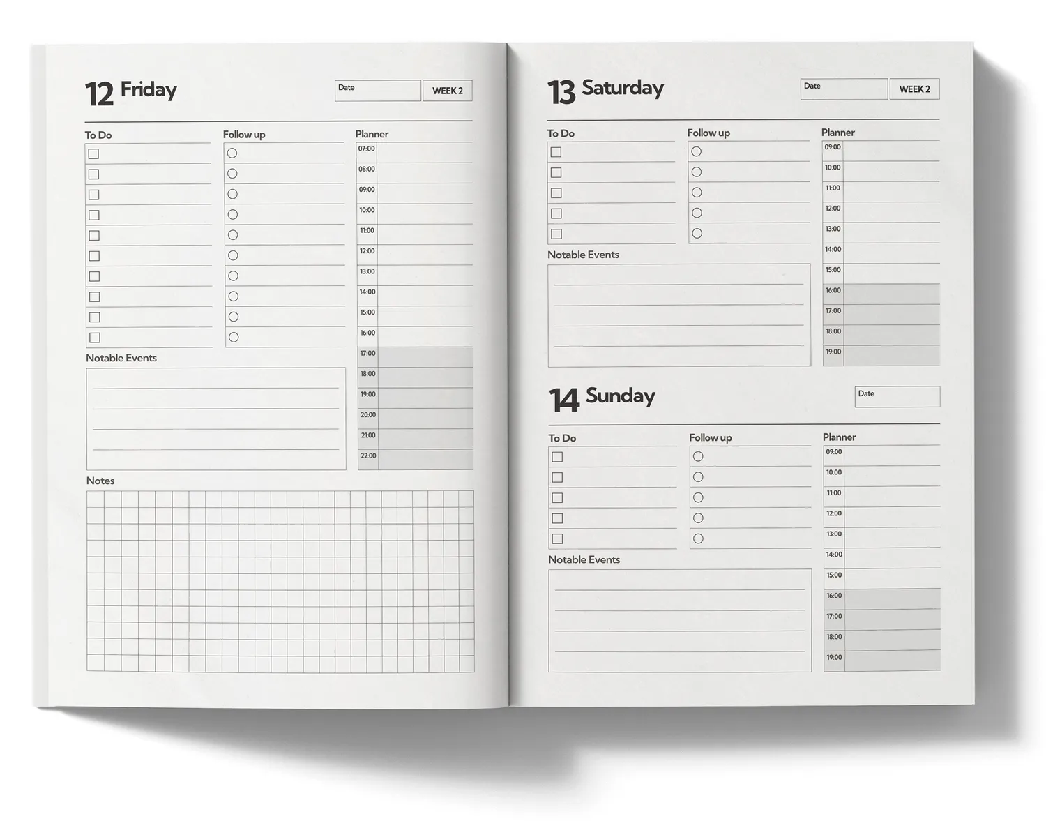 Nolki The Daily Nina planner quotidien A5 non daté