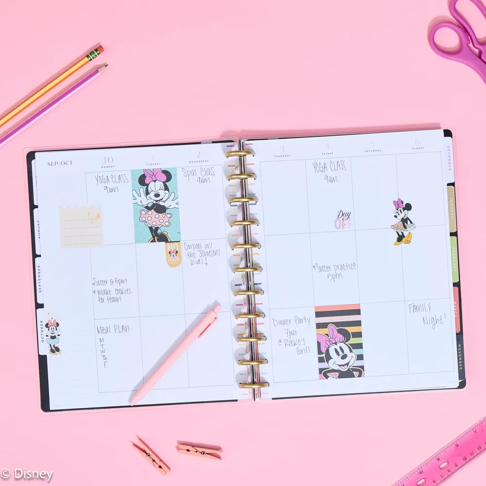 Happy Planner Disney Minnie Mouse All Smiles stickers enseignant 612 pcs