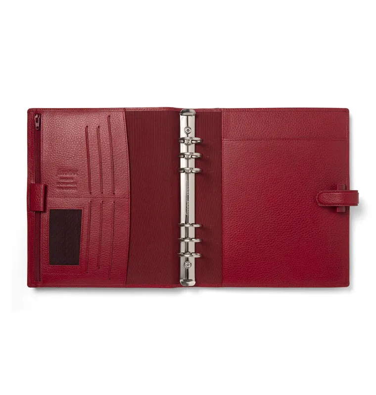 Filofax Finsbury organiseur cuir A5 rouge scarlet