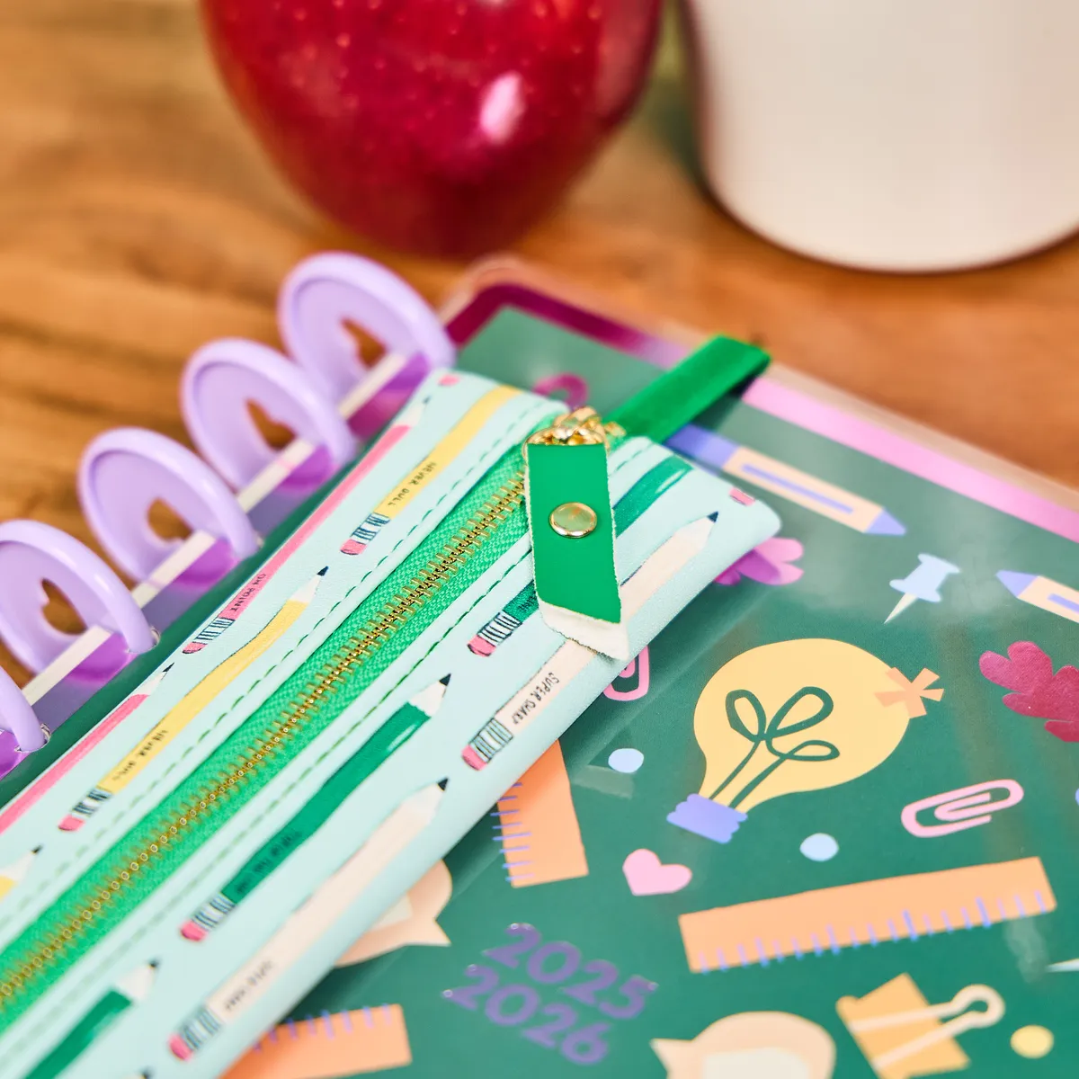 Happy Planner Pawsitive Teacher trousse Slim Banded elastique
