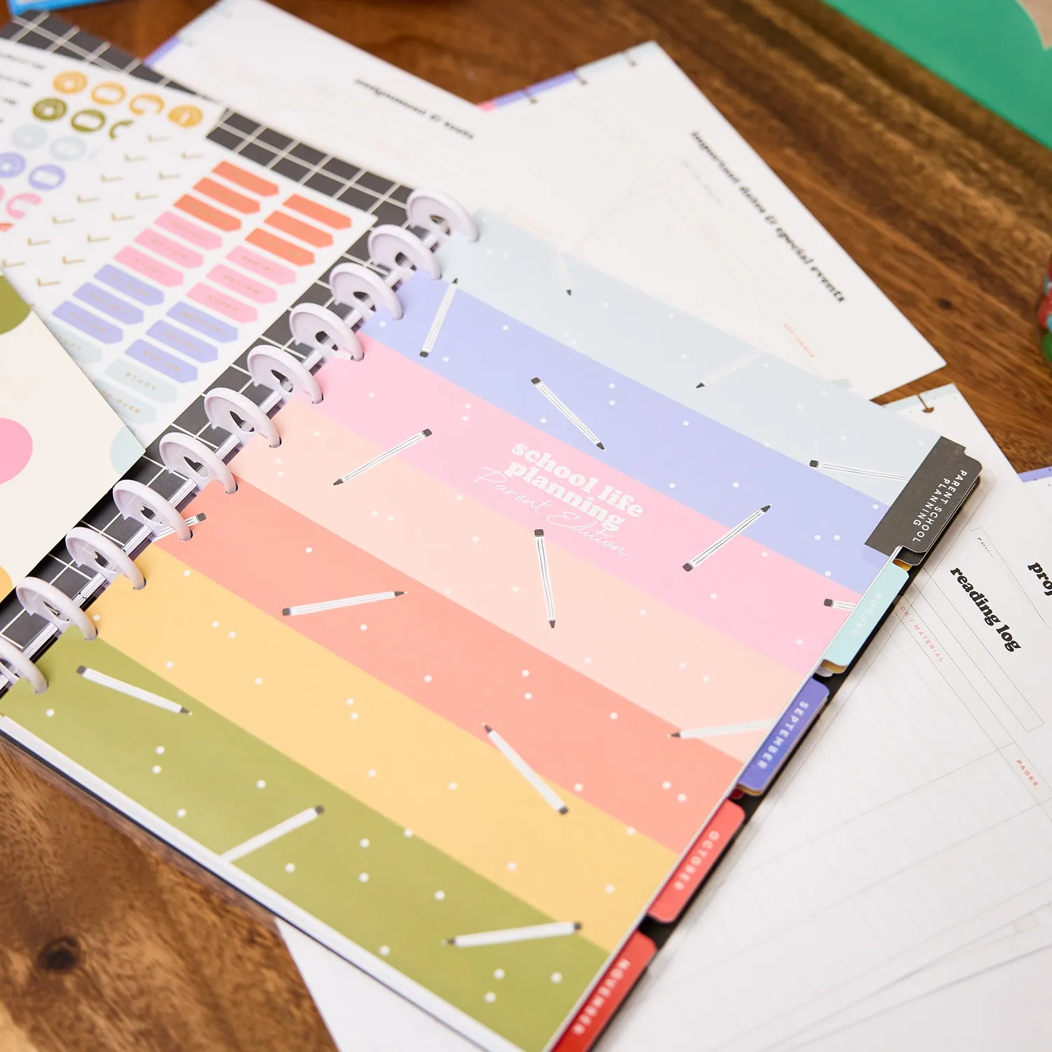 Happy Planner School Doodles Parent's School Life Planning pack accessoires Big