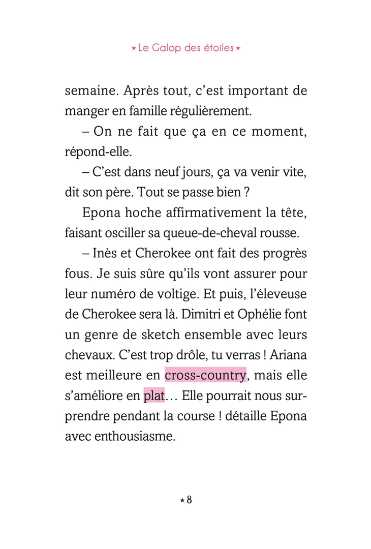 Frigobloc Galop des Etoiles Mauvaise chute Tome 3 roman dès 8 ans