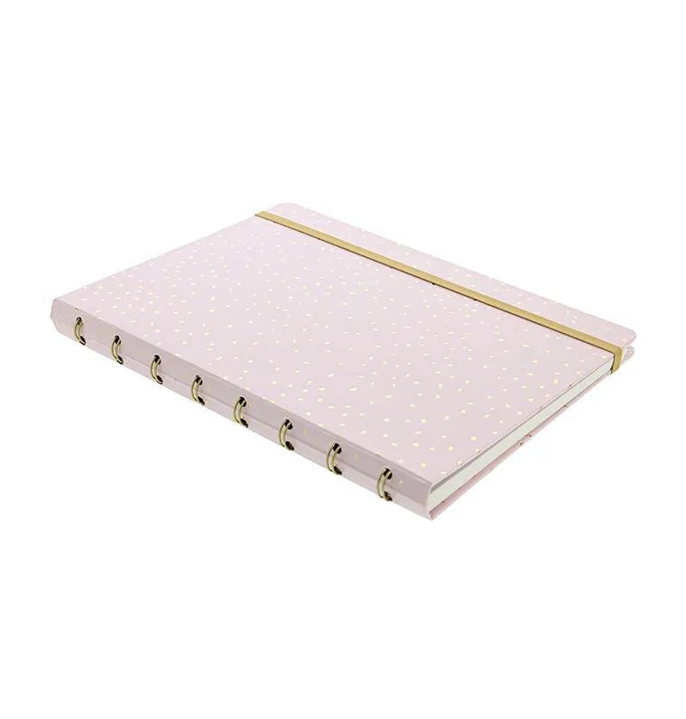 Filofax Confetti A5 carnet rechargeable anthracite ligné