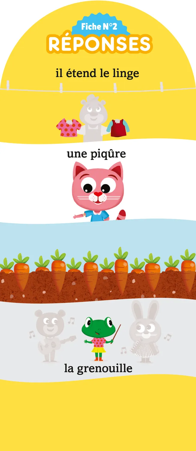 Frigobloc Incollables 180 quiz PS vers MS éventail 3-4 ans