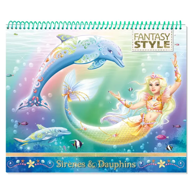 Frigobloc Animal Style Sirènes Dauphins cahier créatif stickers