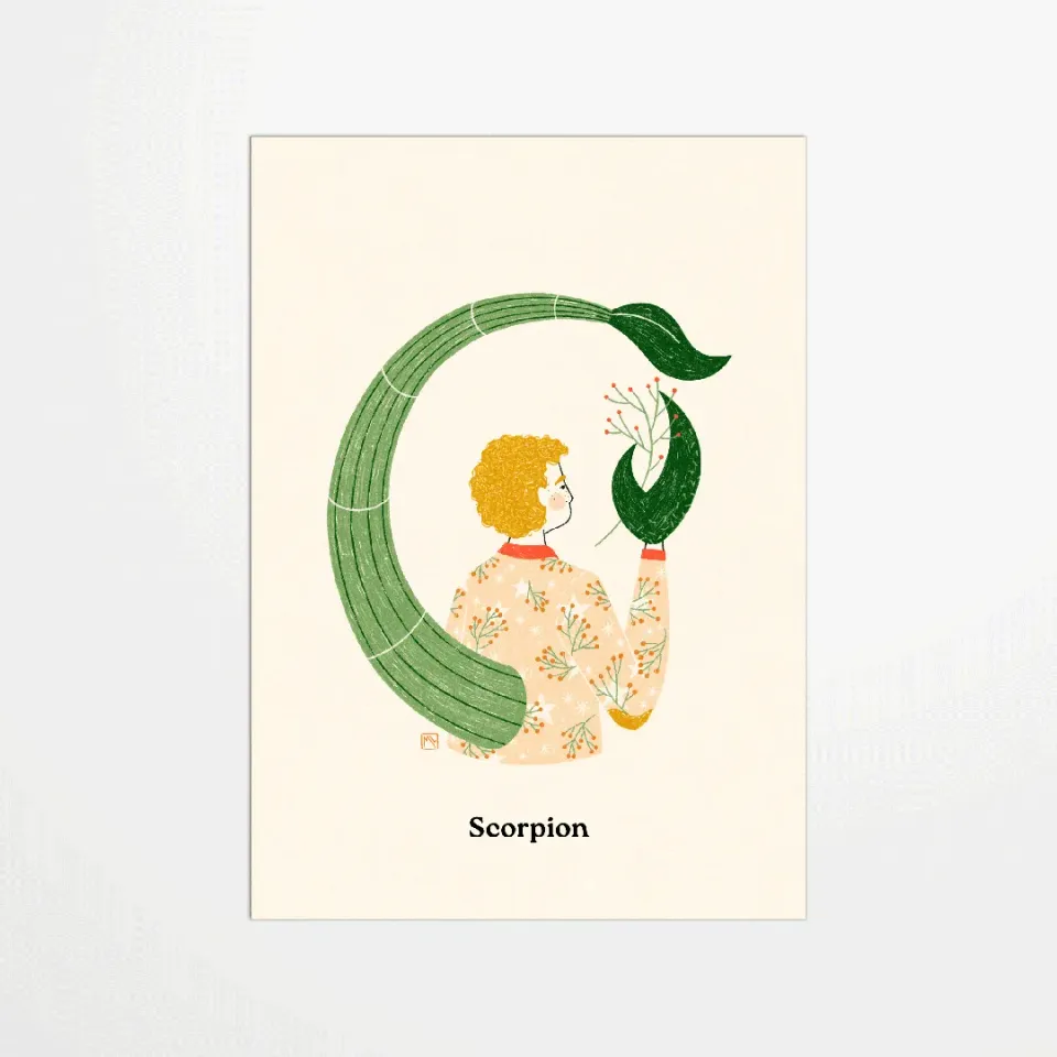 My365 Marine Laurent carte postale Scorpion astro