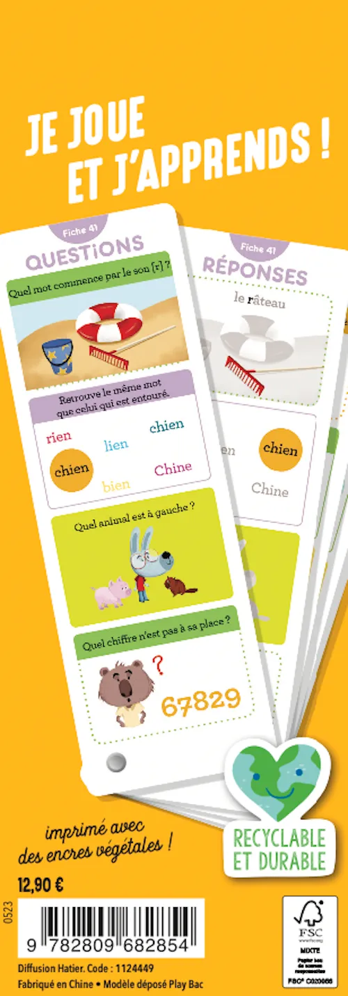 Les Incollables grande section boîte quiz 5-6 ans 350 quiz