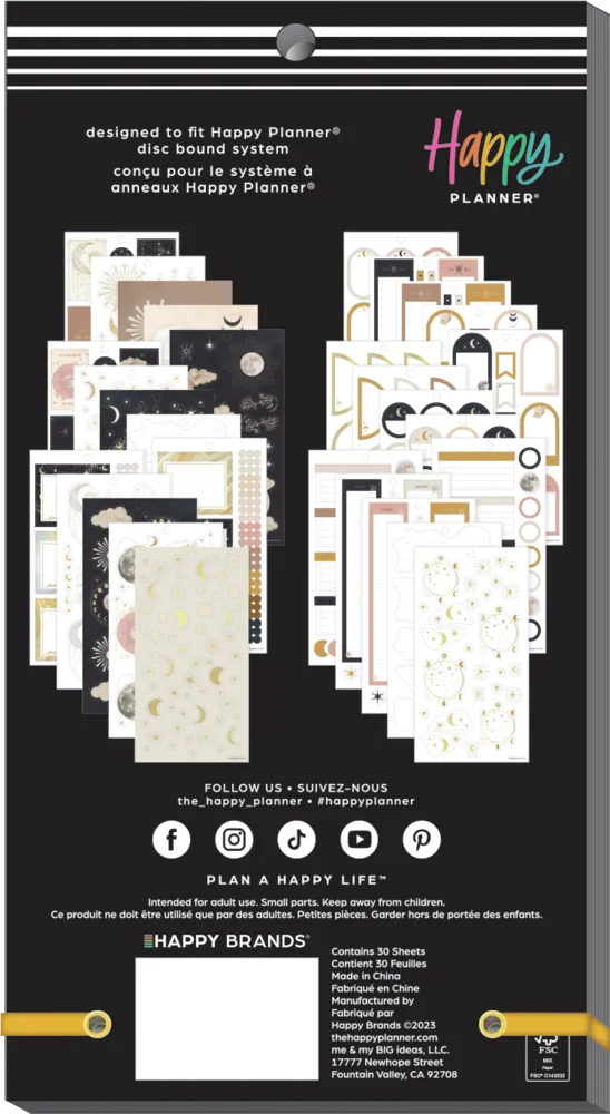 Happy Planner Star Lover stickers 629 pièces céleste