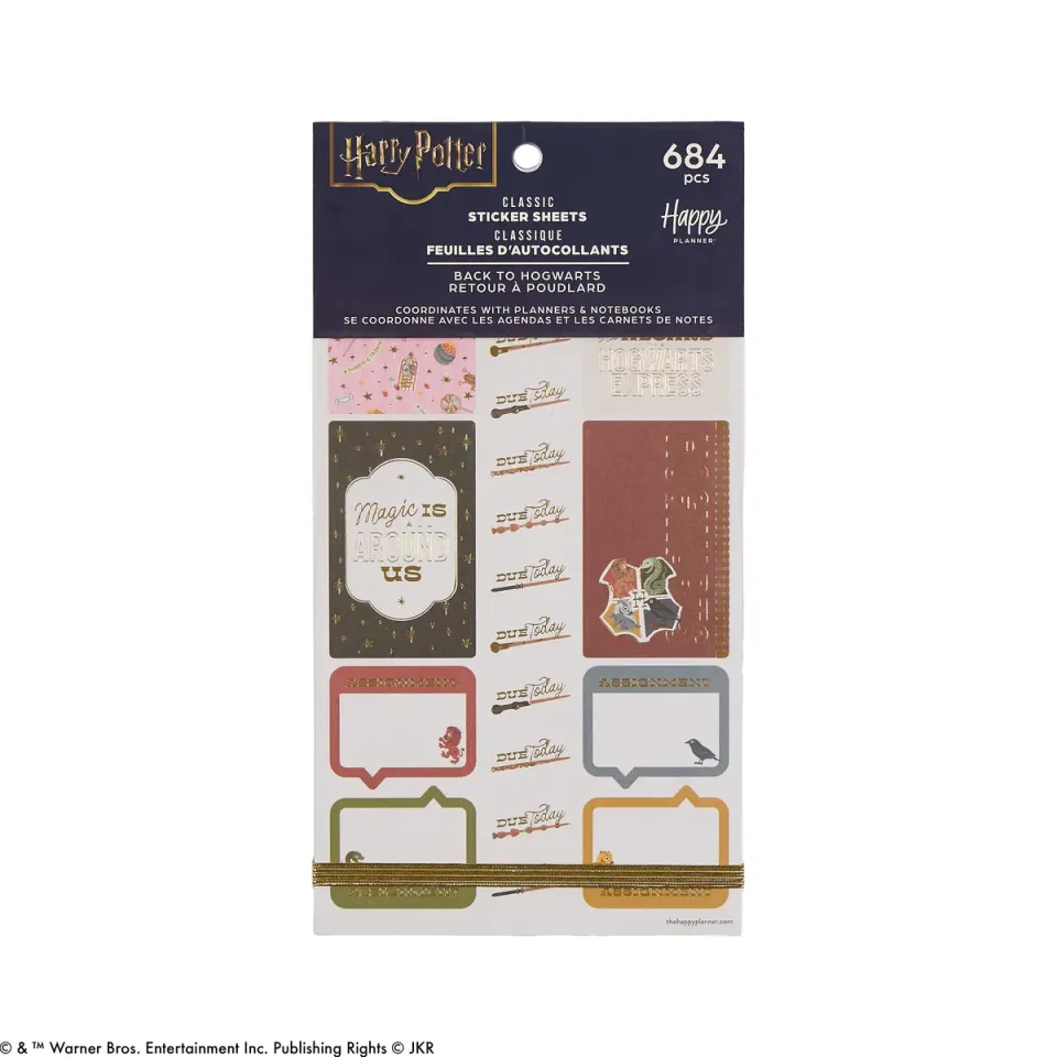 Happy Planner Harry Potter Student stickers Classic 684 foil