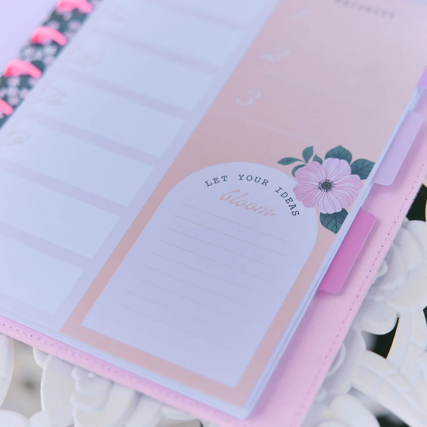 Happy Planner Classic Petal Press kit compagnon floral