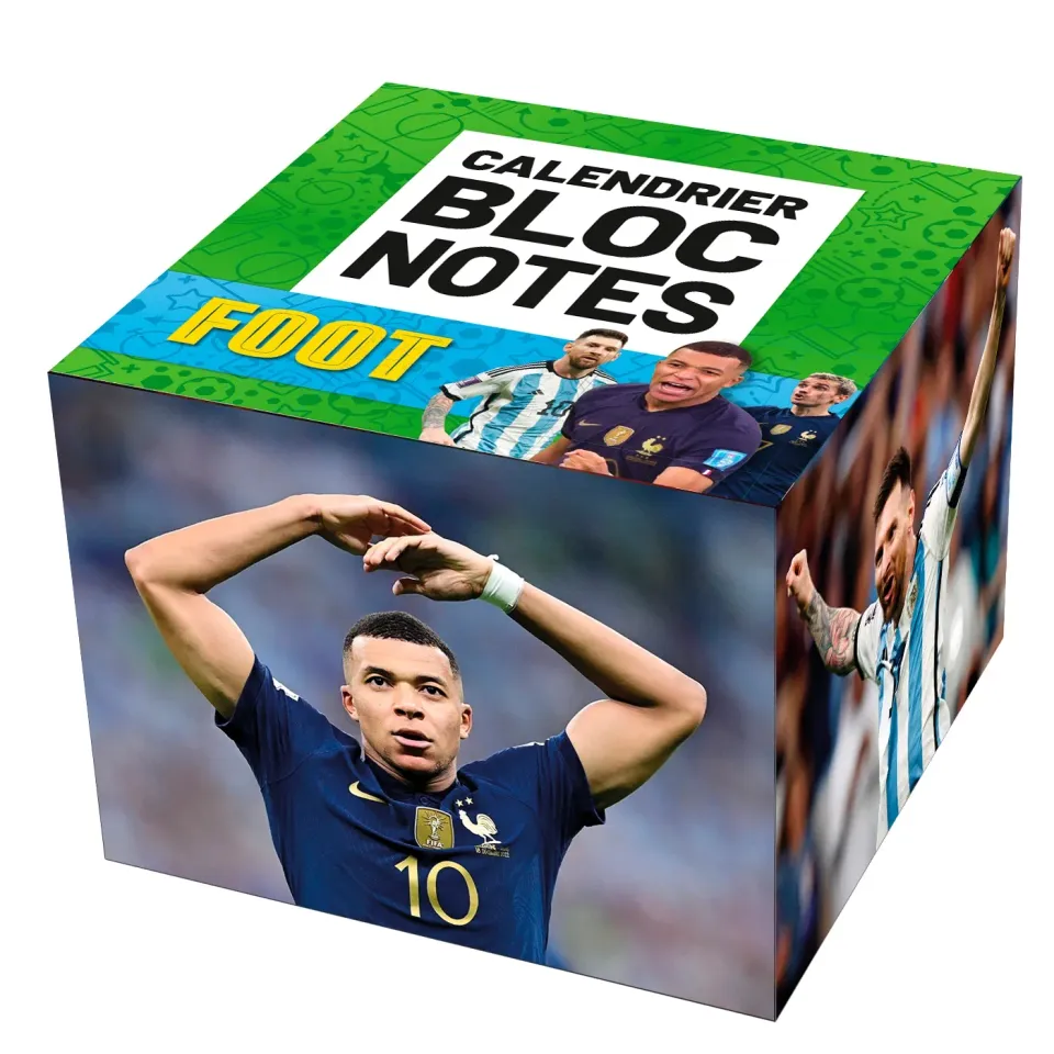 Frigobloc Foot calendrier bloc notes football