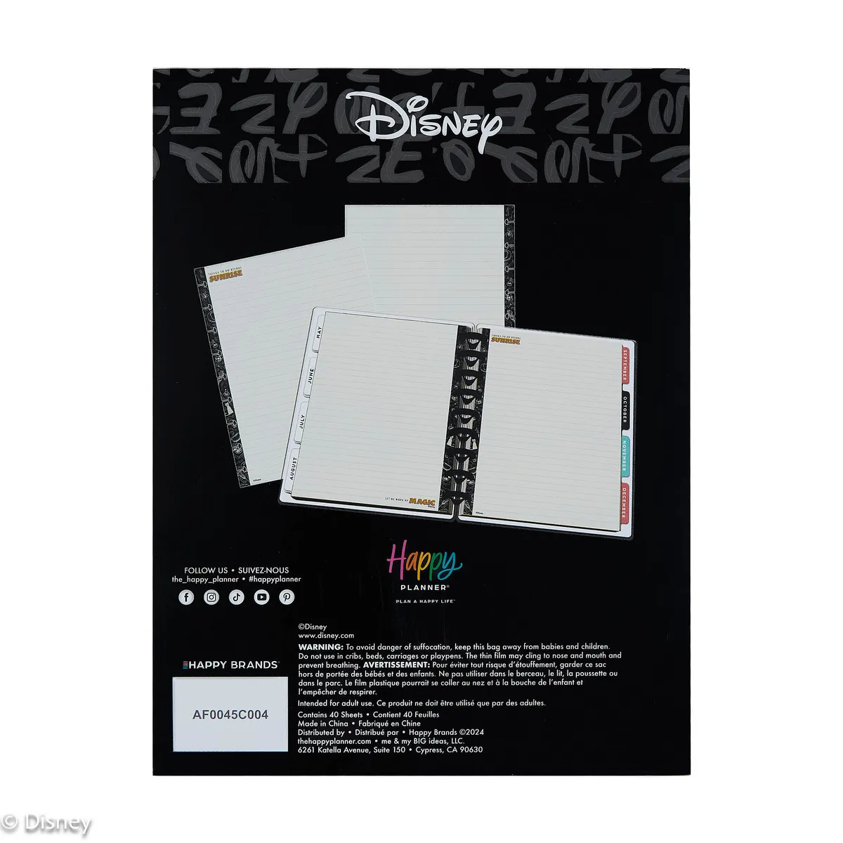 Happy Planner Hocus Pocus recharge papier classic 40 feuilles