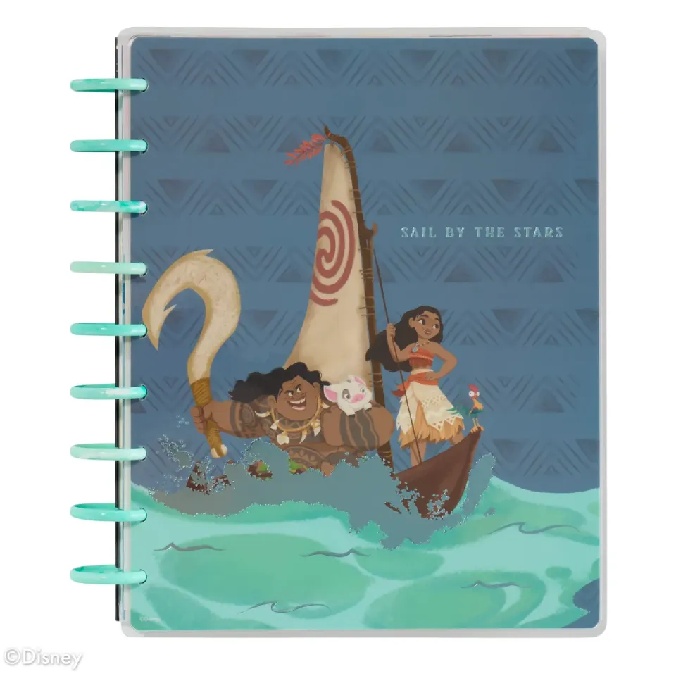Happy Planner Disney Moana agenda vertical non daté 12 mois