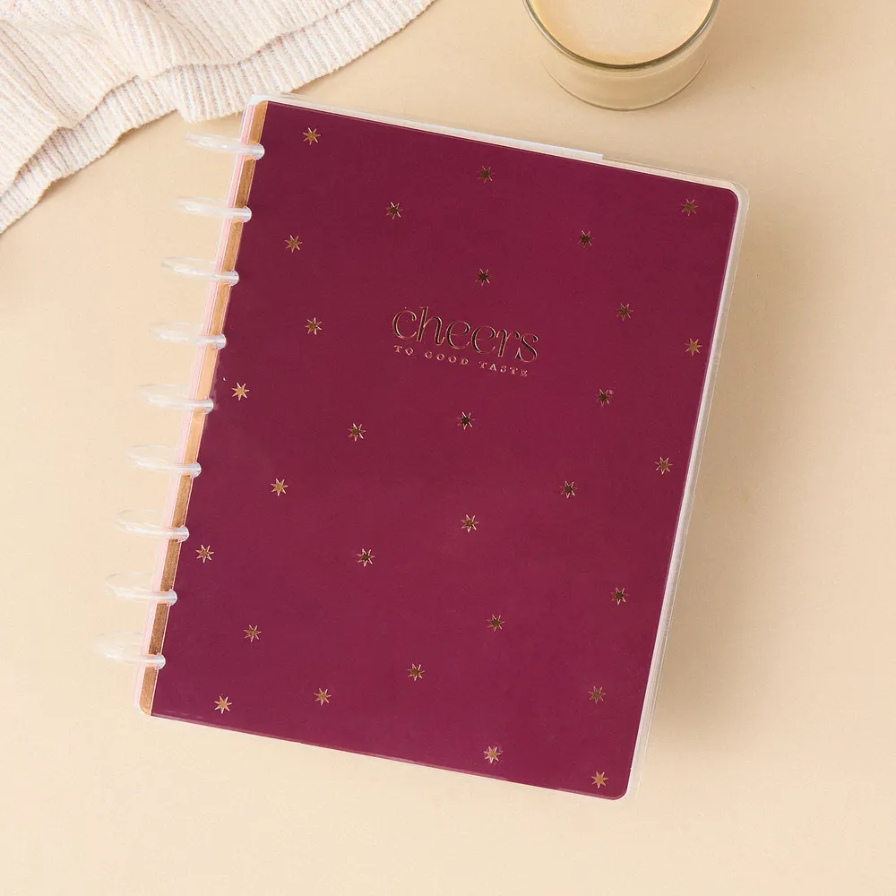 Happy Planner Wine Spirits carnet classic dégustation 80 feuilles