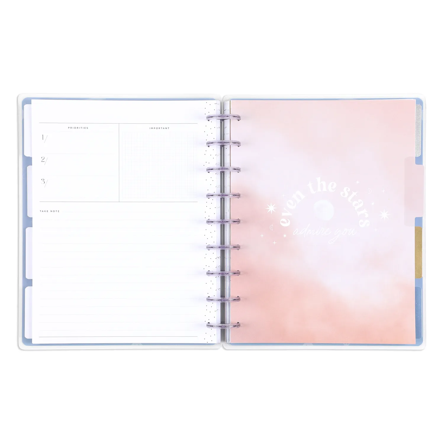 Happy Planner Canyon Sunrise agenda horizontal Classic 12 mois