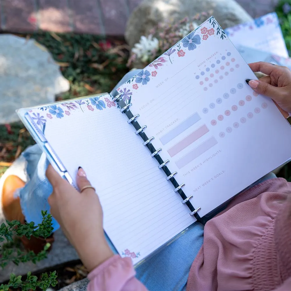 Happy Planner Florals Big recharge papier bien-être 40 pages