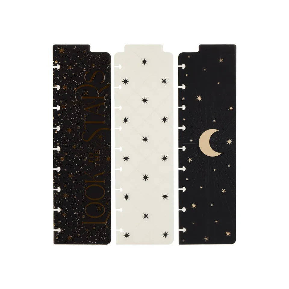 Happy Planner Eternal Stars marque-pages classic lot 3 doré