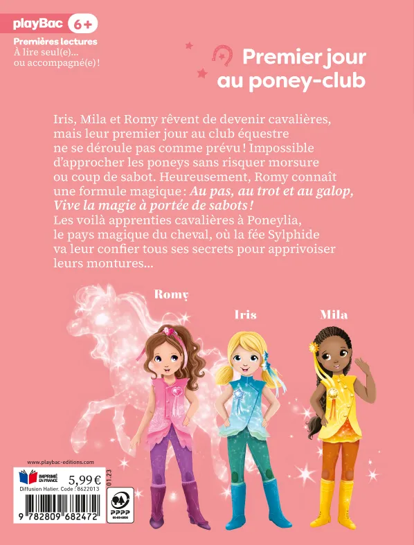Frigobloc Une deux trois Cavalières Tome 1 roman poney dès 6 ans