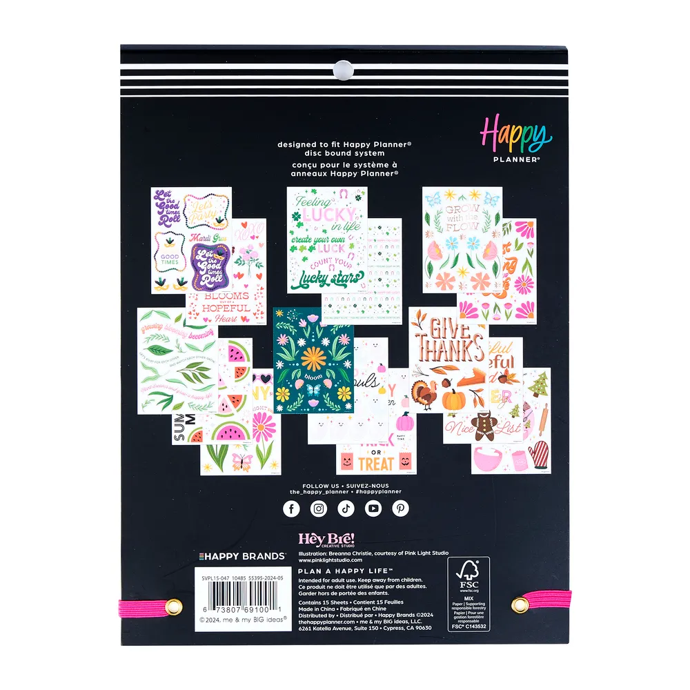 Happy Planner Seasons of Joy stickers large value pack 270 saison