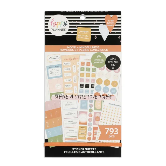 Happy Planner Mood Mindfulness stickers bien-être 793
