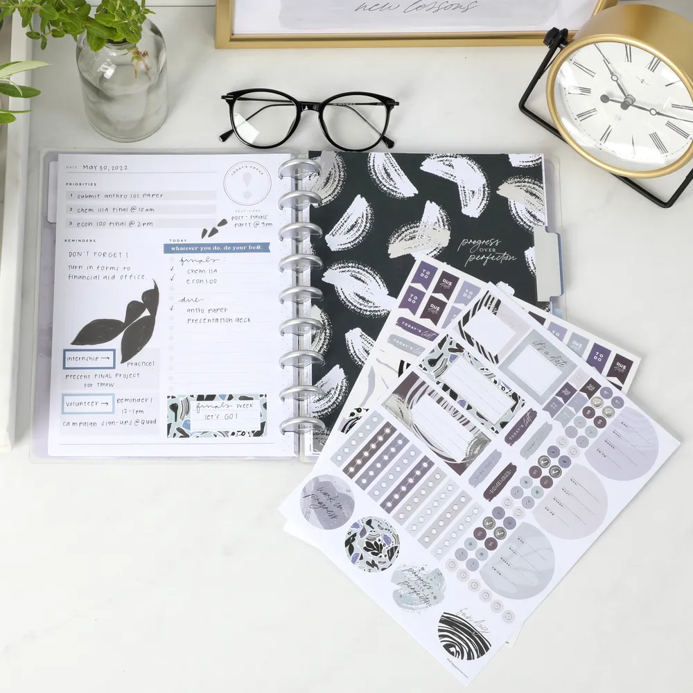 Happy Planner Funky Abstracts recharge quotidienne Classic 3 mois