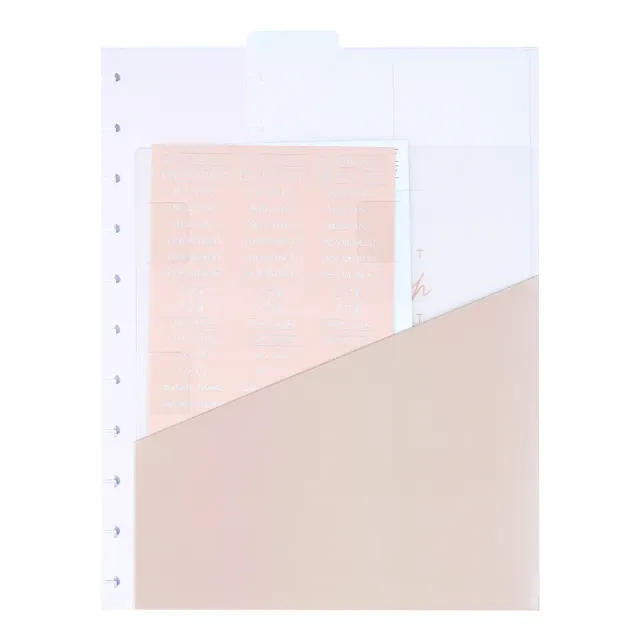 Happy Planner Work + Life Rose Gold pack accessoires Big