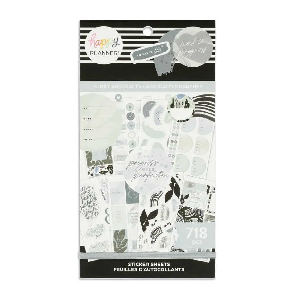 Happy Planner Funky Abstracts carnet stickers 718 pièces