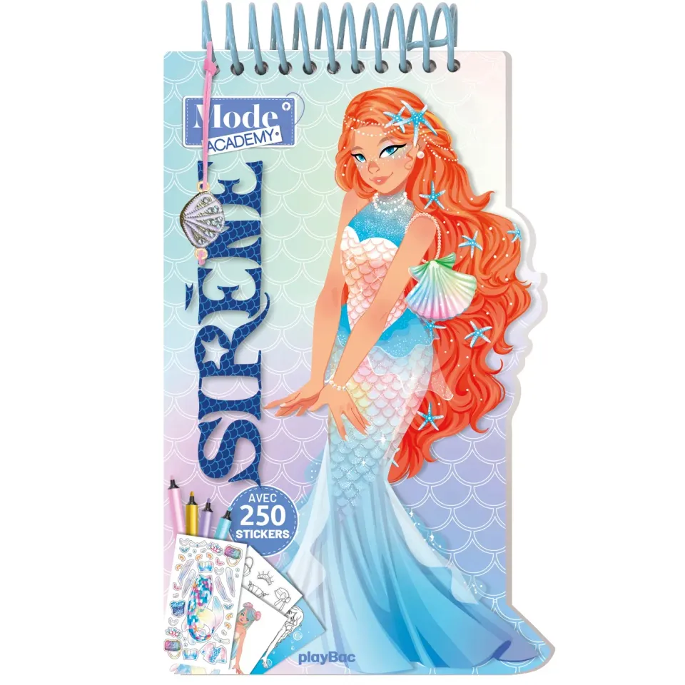 Frigobloc Mode Academy Sirène carnet créatif avec bracelet