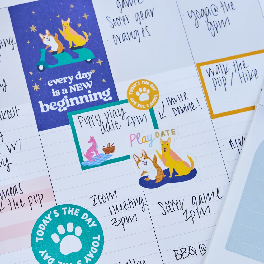 Happy Planner Playful Pups Big stickers chien 371 pièces