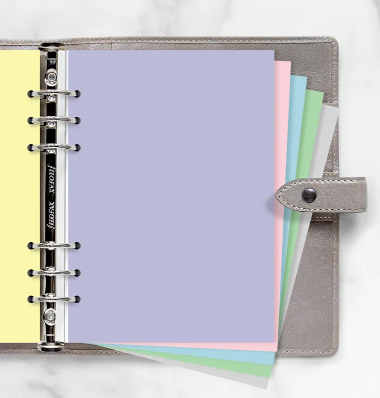 Filofax Pastels recharge papier A5 neutre pastel notes