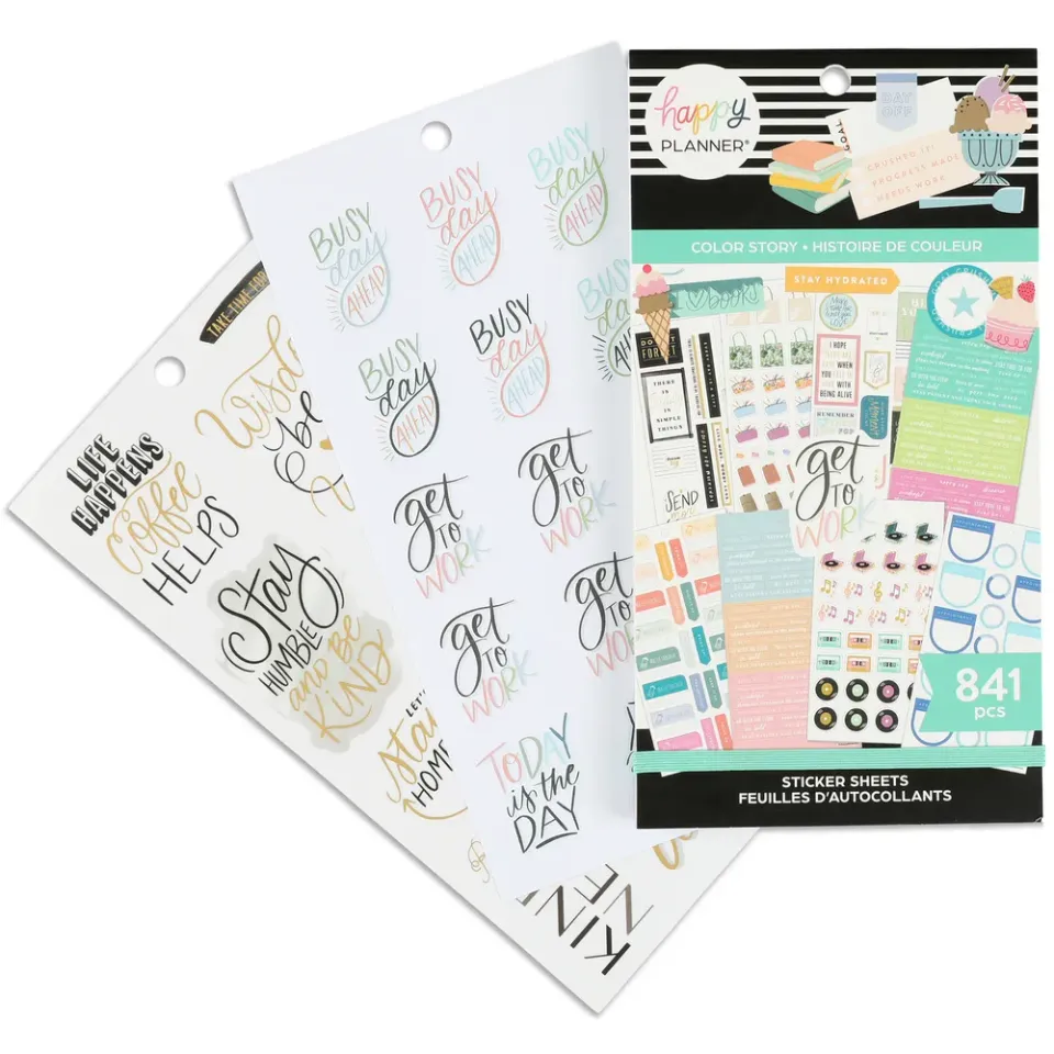 Happy Planner Value Pack Color Story stickers 30 planches