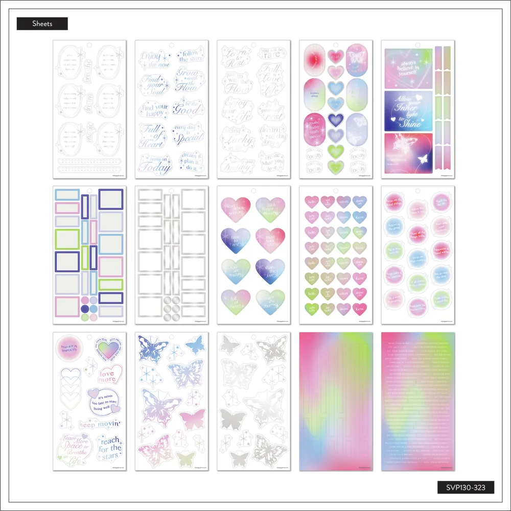 Happy Planner Trust the Universe carnet stickers 620 pièces