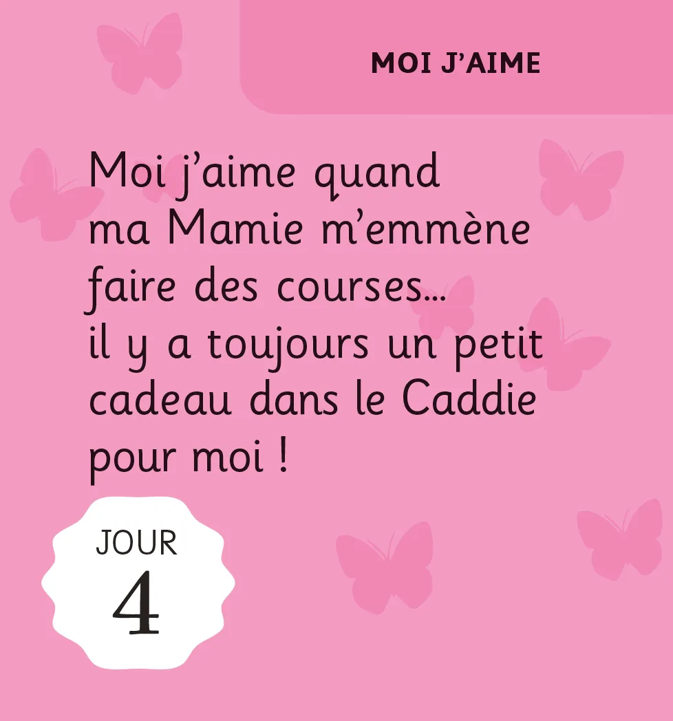 Frigobloc Mini calendrier 365 petits mots pour Mamie